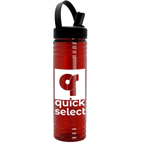 Translucent Red color option for Garyline® Slim Fit Bottle With Flip Straw, Swivel Handle ...