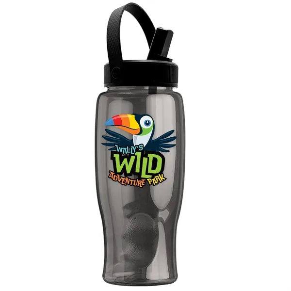 Smoke color option for Garyline® Poly+ Bottle With Flip Straw, Swivel Handle Lid...