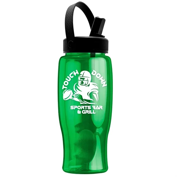 Translucent Green color option for Garyline® Poly+ Bottle With Flip Straw, Swivel Handle Lid...
