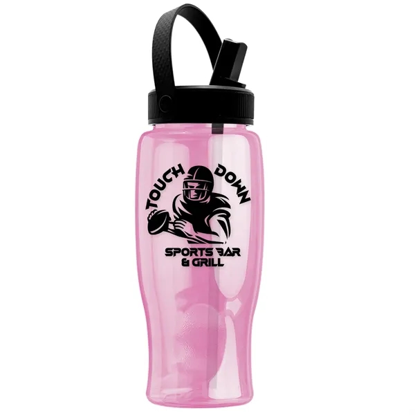 Translucent Pink color option for Garyline® Poly+ Bottle With Flip Straw, Swivel Handle Lid...