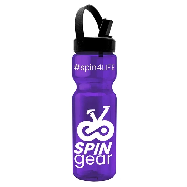 Translucent Violet color option for Garyline® Champ Bottle With Flip Straw, Swivel Handle Lid...
