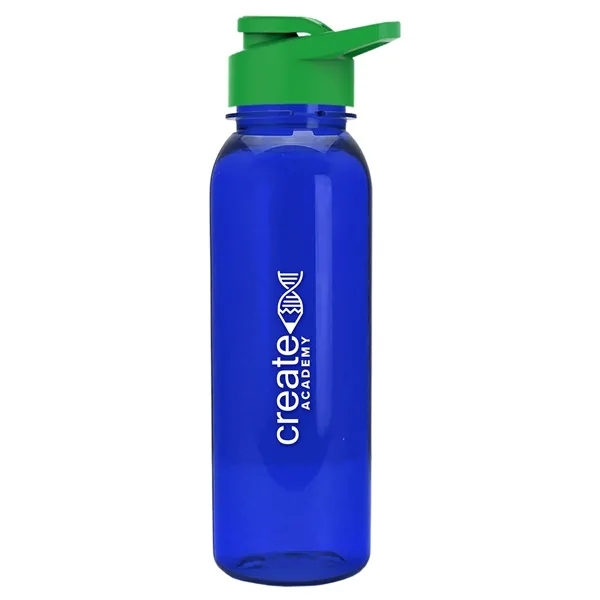 Translucent Blue color option for Garyline® Flat Sided Tritan® Bottle With Drink Thru Lid  ...