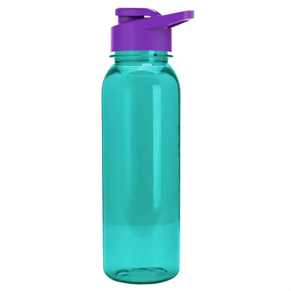Translucent Teal color option for Garyline® Flat Sided Tritan® Bottle With Drink Thru Lid  ...
