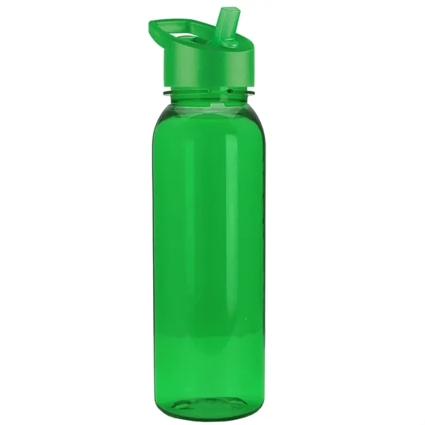 Translucent Green color option for Garyline® Flat Sided Tritan® Bottle With Flip Straw Lid  ...