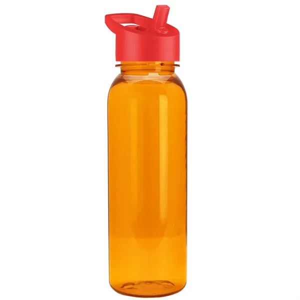Translucent Orange color option for Garyline® Flat Sided Tritan® Bottle With Flip Straw Lid  ...