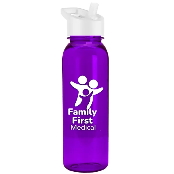Translucent Violet color option for Garyline® Flat Sided Tritan® Bottle With Flip Straw Lid  ...
