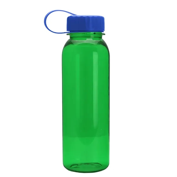 Translucent Green color option for Garyline® Flat Sided Tritan® Bottle With Tethered Lid   2...