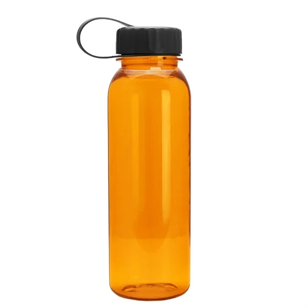 Translucent Orange color option for Garyline® Flat Sided Tritan® Bottle With Tethered Lid   2...