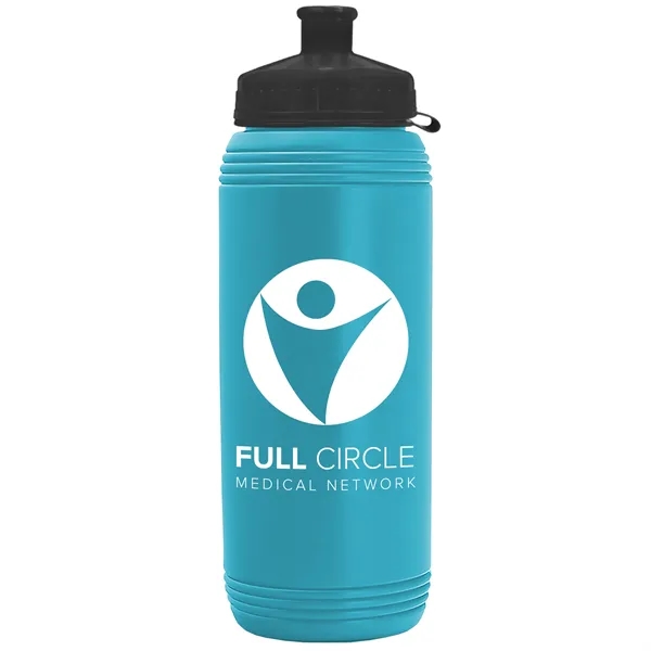 Cyan color option for Garyline® Pint Sport Bottle With Tethered Push Pull Lid  ...
