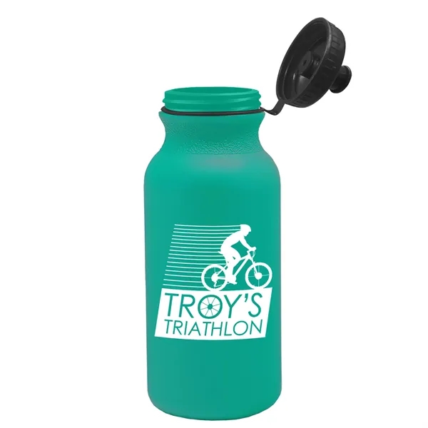 Teal color option for Garyline® Omni Bike Bottle With Tethered Push Pull Lid   ...