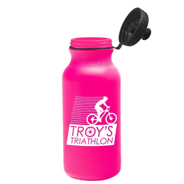 Translucent Hot Pink color option for Garyline® Omni Bike Bottle With Tethered Push Pull Lid   ...