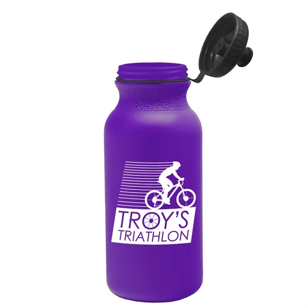 Violet color option for Garyline® Omni Bike Bottle With Tethered Push Pull Lid   ...