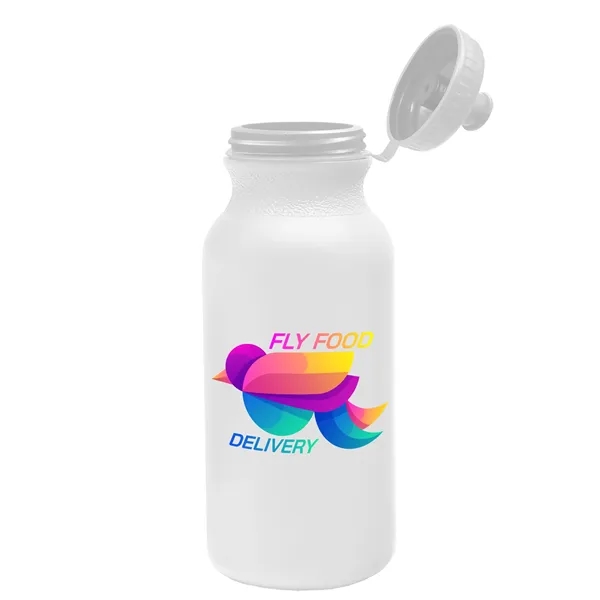 White color option for Garyline® Omni Bike Bottle With Tethered Push Pull Lid   ...