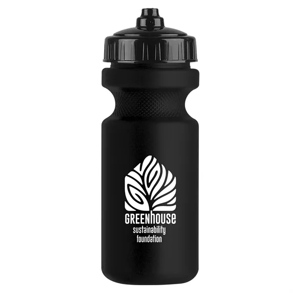 Black color option for Garyline® Recycled Bike Bottle With Valve Lid   22 Oz.