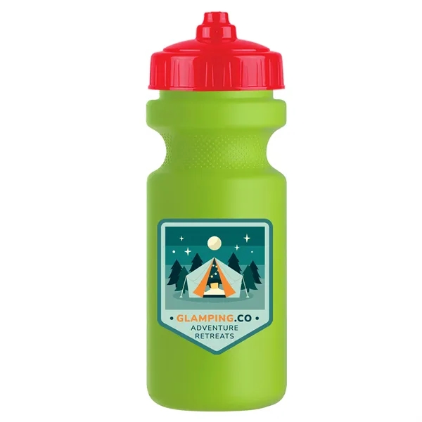 Lime Green color option for Garyline® Recycled Bike Bottle With Valve Lid   22 Oz.