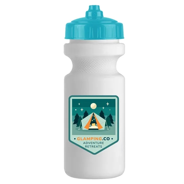 White color option for Garyline® Recycled Bike Bottle With Valve Lid   22 Oz.