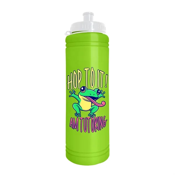 Lime Green color option for Garyline® Slim Line Bottle With Tethered Push Pull Lid   ...