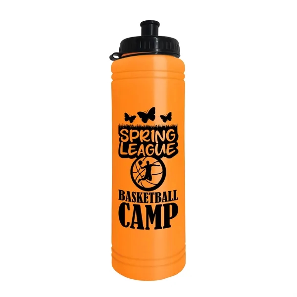 Orange color option for Garyline® Slim Line Bottle With Tethered Push Pull Lid   ...