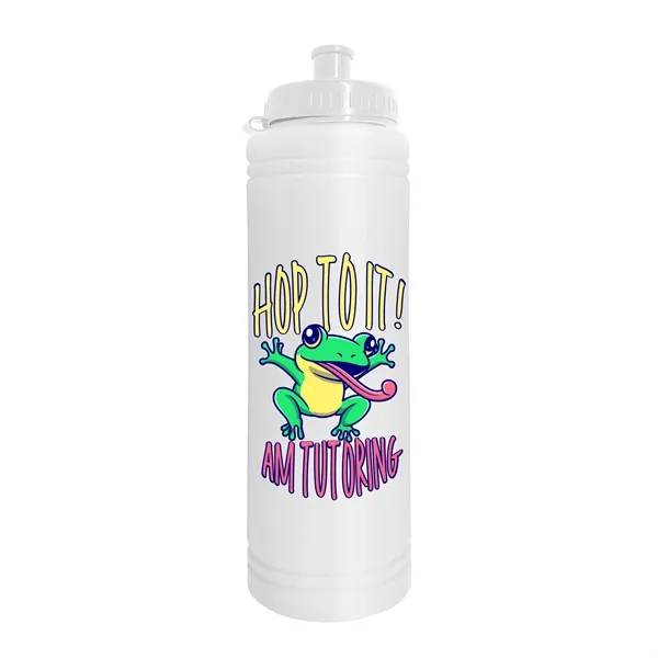 White color option for Garyline® Slim Line Bottle With Tethered Push Pull Lid   ...