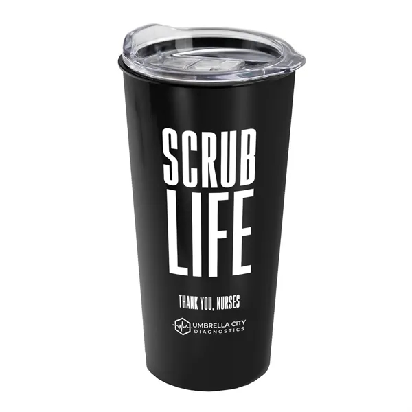 Metallic Black color option for Garyline® Explore Metallic Travel Tumbler With Slider Lid...