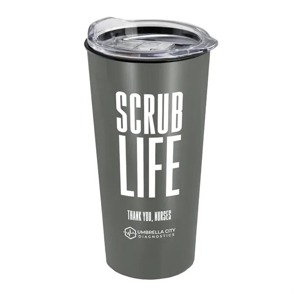 Metallic Silver color option for Garyline® Explore Metallic Travel Tumbler With Slider Lid...