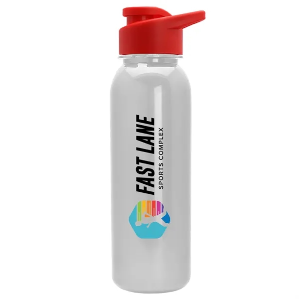 White color option for Garyline® Terrain Metallike Bottle With Drink Thru Lid   ...