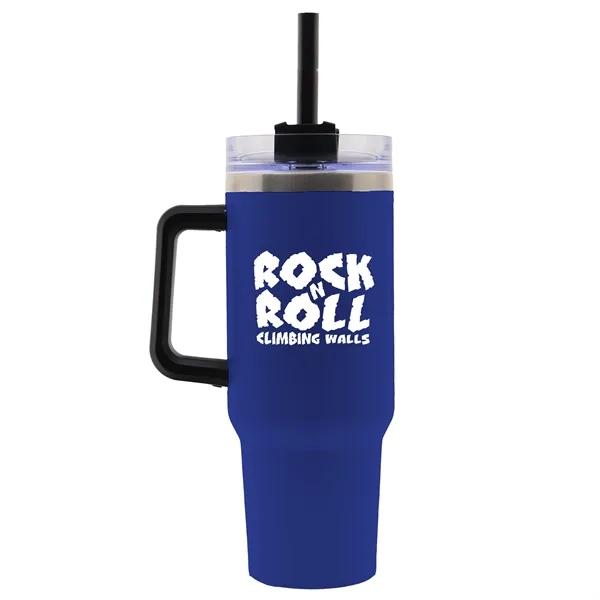Blue color option for Garyline® Trek Stainless Steel Mug With Handle   40 Oz.