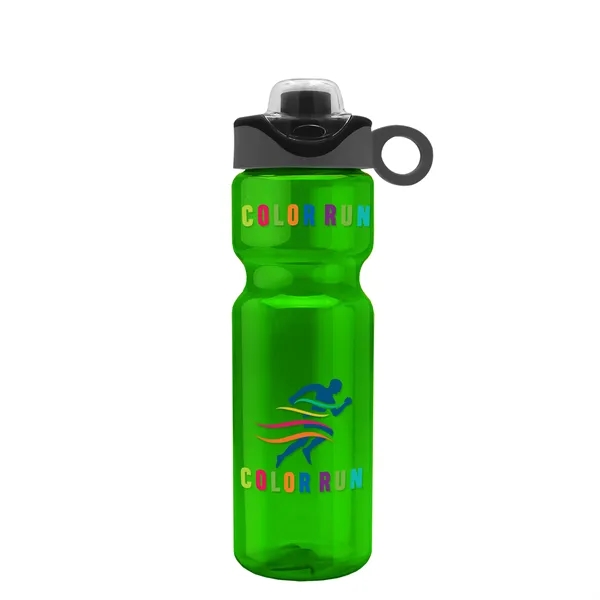 Translucent Green color option for Garyline® Champ Bottle With Two Tone Drink Thru Lid With ...