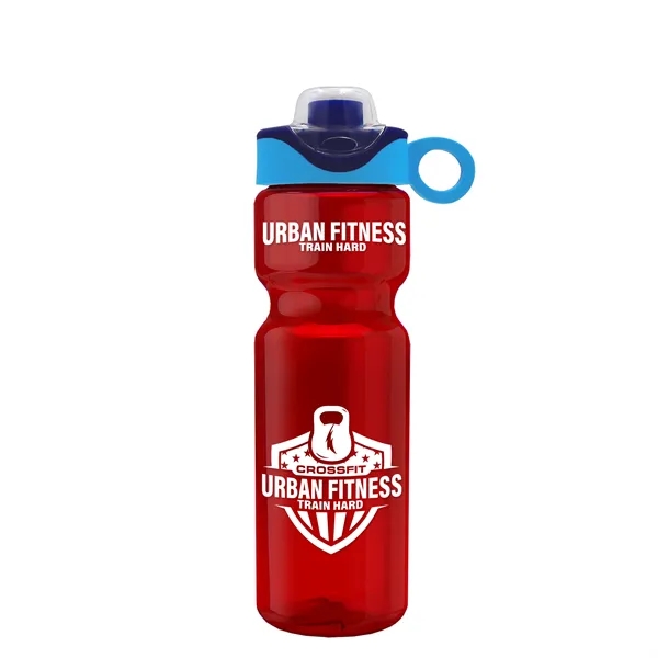 Translucent Red color option for Garyline® Champ Bottle With Two Tone Drink Thru Lid With ...