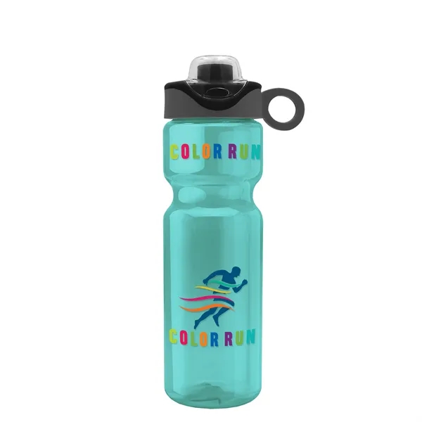 Translucent Teal color option for Garyline® Champ Bottle With Two Tone Drink Thru Lid With ...