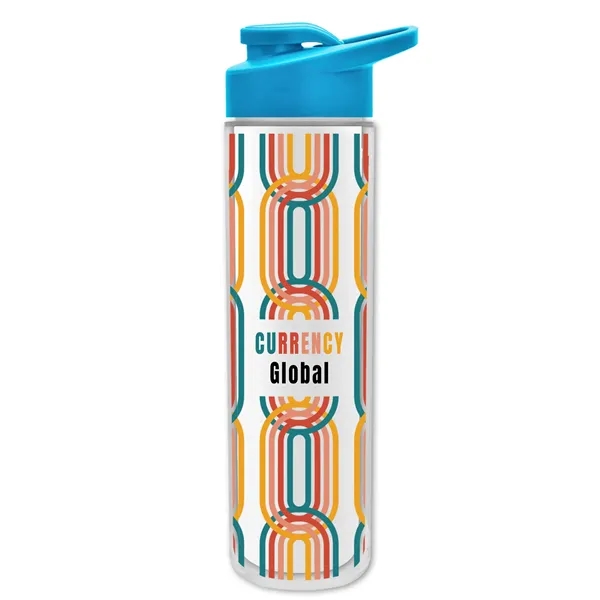 Cyan color option for Garyline® Chiller Insulated Bottle With Drink Thru Lid An...