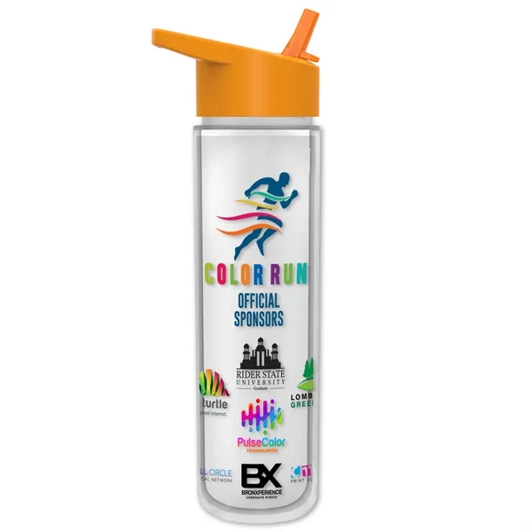 Orange color option for Garyline® Chiller Insulated Bottle With Flip Straw Lid An...