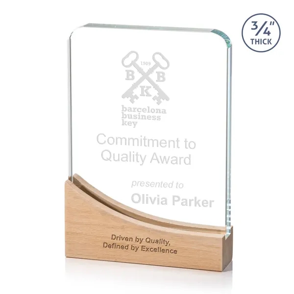 Natural color option for Beech Incline Award