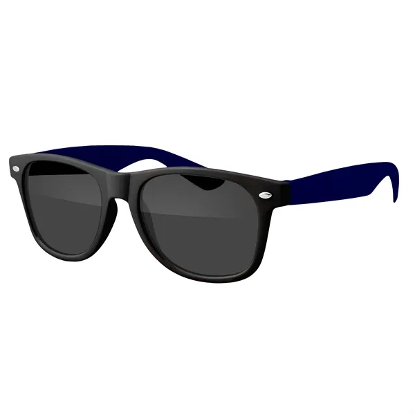 Navy color option for Two Tone Retro Vibes Black Frame Sunglasses