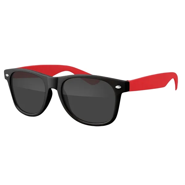 Red color option for Two Tone Retro Vibes Black Frame Sunglasses