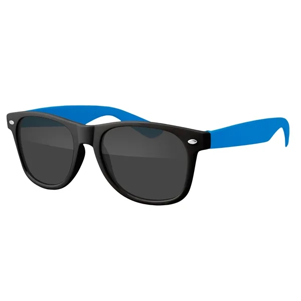 Royal color option for Two Tone Retro Vibes Black Frame Sunglasses