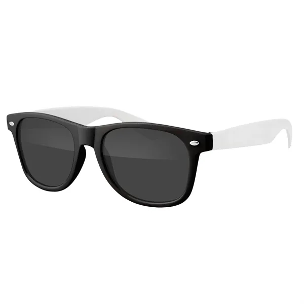 White color option for Two Tone Retro Vibes Black Frame Sunglasses