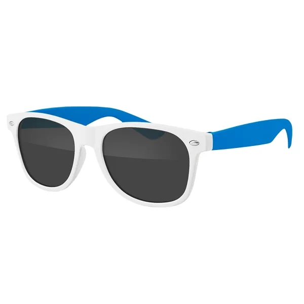 Royal color option for Two Tone Retro Vibes White Frame Sunglasses