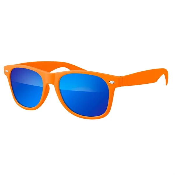 Orange/Indigo color option for Retro Vibes Mirrored Sunglasses