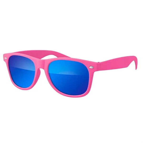 Pink/Indigo color option for Retro Vibes Mirrored Sunglasses