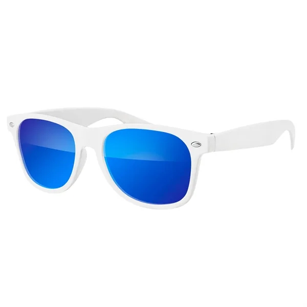 White/Indigo color option for Retro Vibes Mirrored Sunglasses