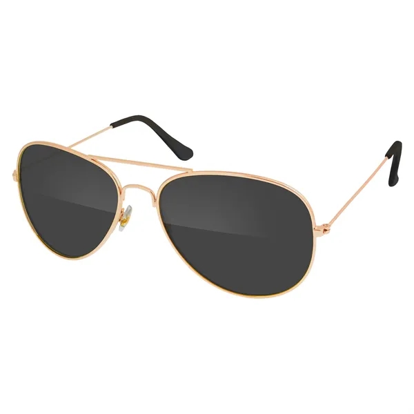 Metallic Gold color option for Metal Aviator Sunglasses