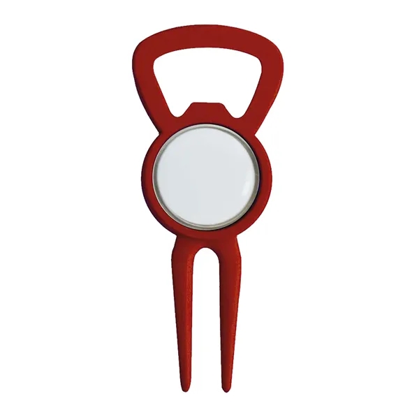 Red color option for Play Maker Magnetic Divot Tool Bottle Opener