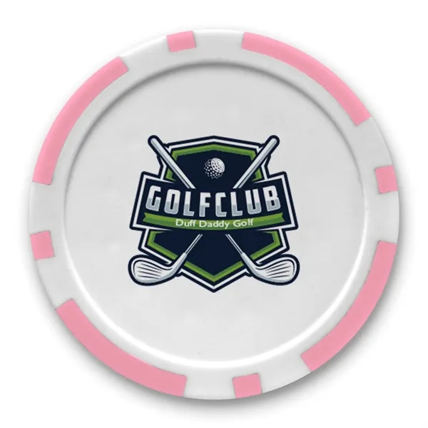 Light Pink color option for Colored 2 Ball, 1 Poker Chip Par Pack
