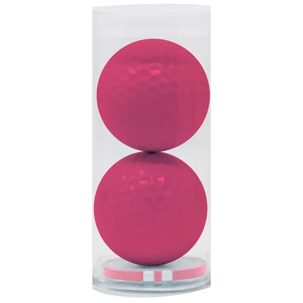 Pink color option for Colored 2 Ball, 1 Poker Chip Par Pack