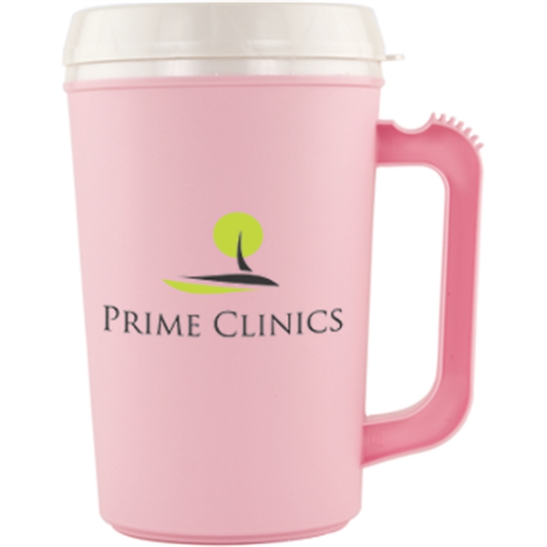 Pink-White color option for 22 Oz Insulated Mug