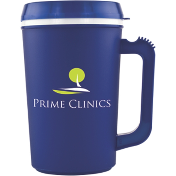 Royal Blue-White color option for 22 Oz Insulated Mug