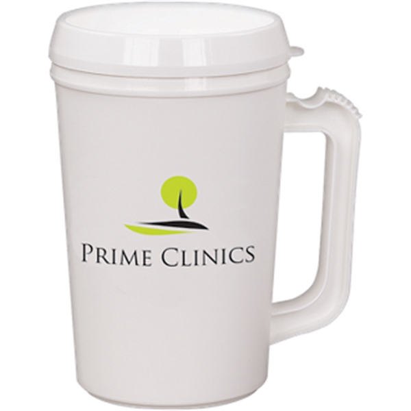 White-White color option for 22 Oz Insulated Mug