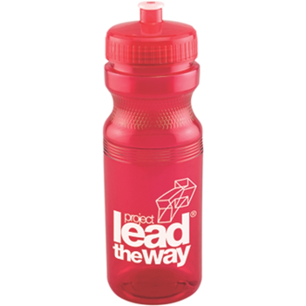 Translucent Red color option for 24 Oz Polyclear Bottle