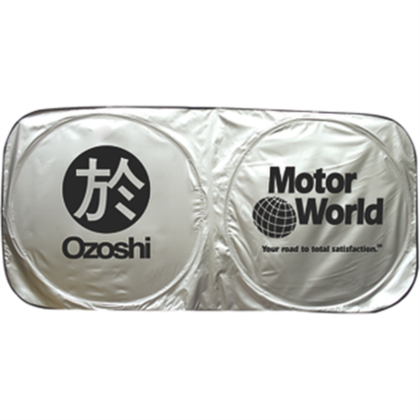 Black-Silver color option for Car Sun Shade